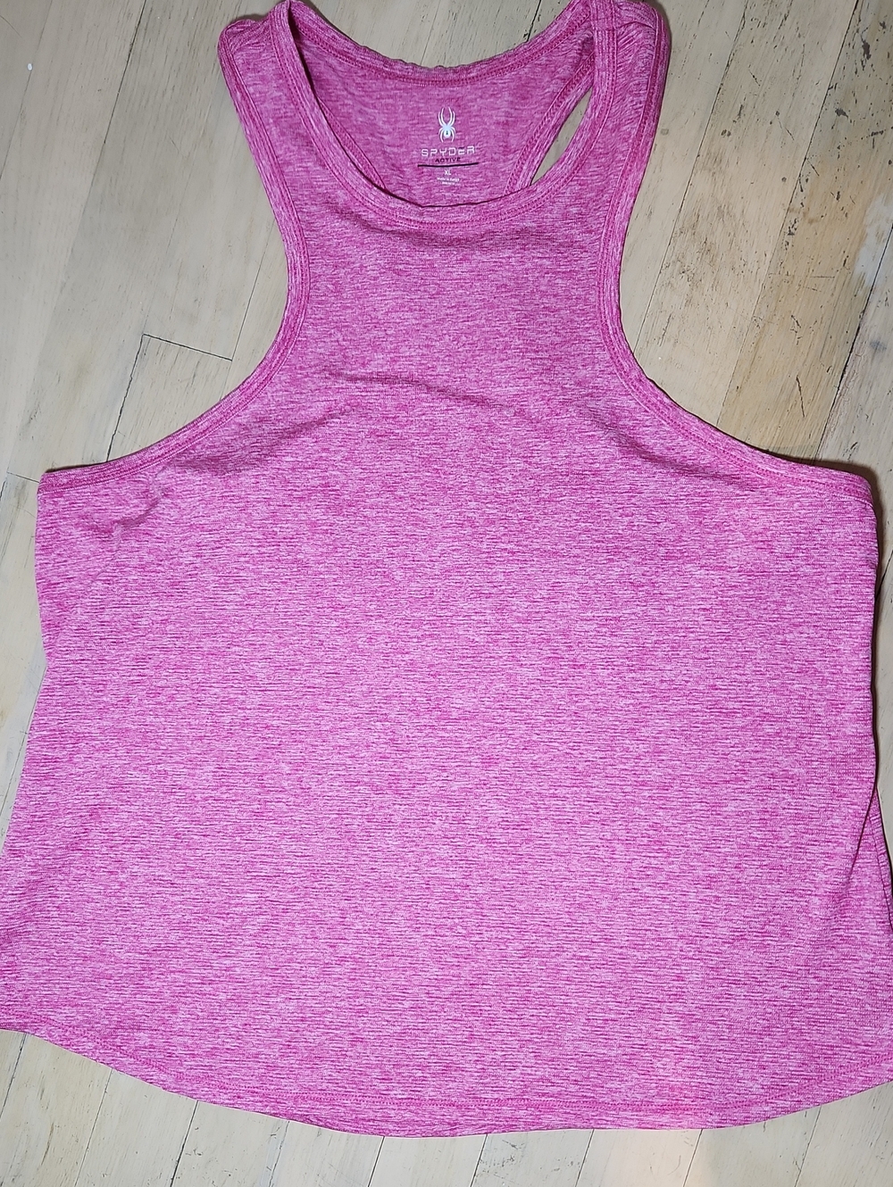 Spyder Pink Heather Active Tank Top